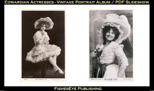 Edwardian Actresses - Vintage Portrait Album / PDF Slideshow