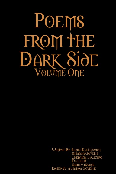 Poems from the Dark Side Volume One - Paperback Edition