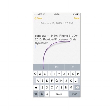 caps 0w - 146w, iPhone 6+, 0w 2015, Provider/Processor 'Chris Sylvester'