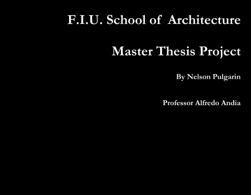 Master Thesis Project