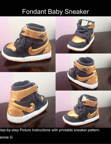 Fondant Baby Sneaker Tutorial