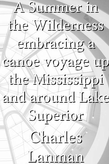 A Summer in the Wilderness embracing a canoe voyage up the Mississippi and around Lake Superior