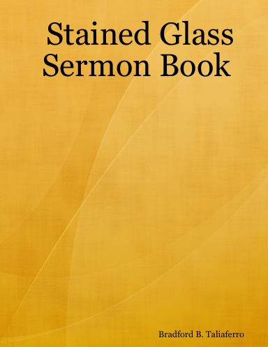 Stained Glass Sermon Book