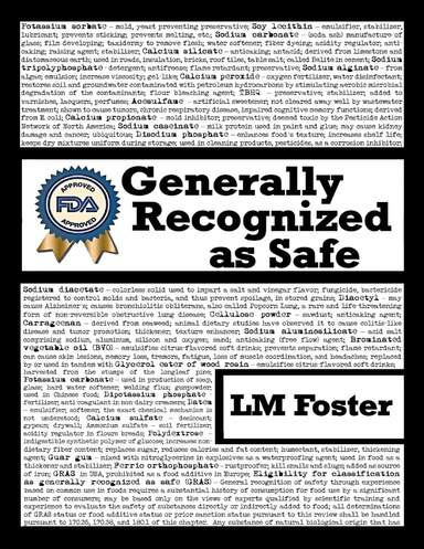 Generally Recognized As Safe