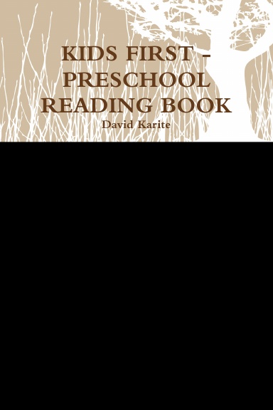 KIDS FIRST - PRESCHOOL READING BOOK