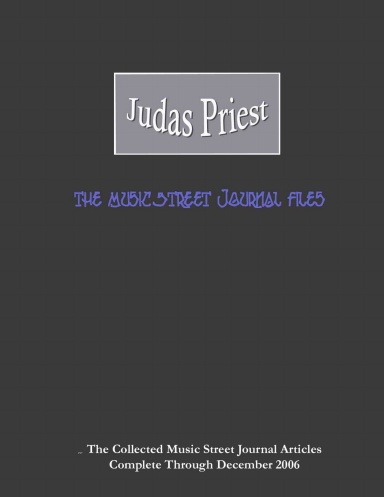 Judas Priest - The Music Street Journal Files