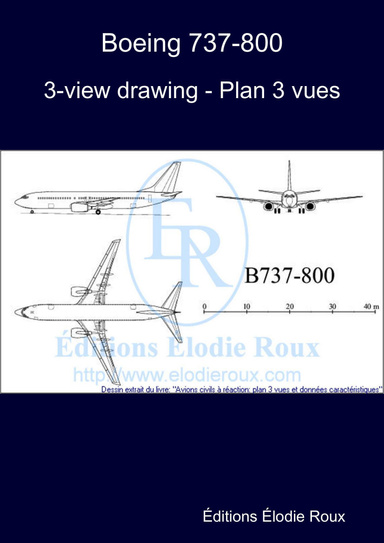 3-view drawing - Plan 3 vues - Boeing 737-800