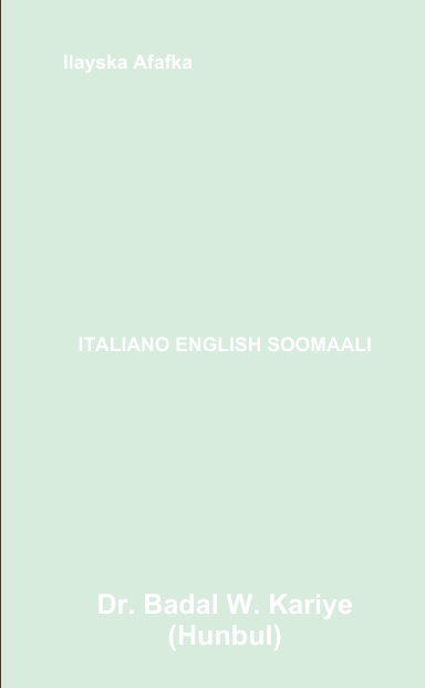 ITALIANO ENGLISH SOOMAALI