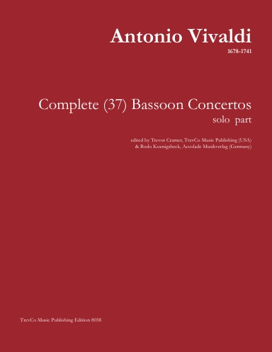 Vivaldi 37 Bassoon Concerti