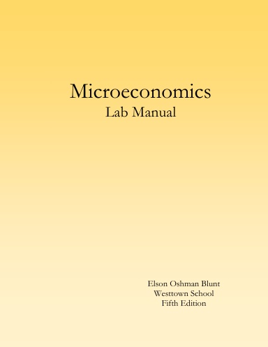 Microeconomics Lab Manual