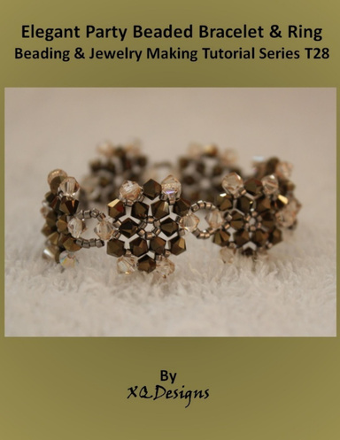 Elegant Party Beaded Bracelet & Ring Beading & Jewelry Making Tutorial Series T28