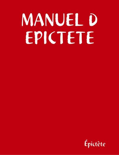 MANUEL D EPICTETE