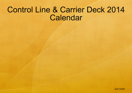 Control Line & Carrier Deck 2014 Calendar