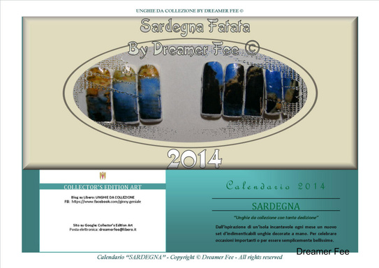 Calendario 2014 Nail Art "Sardegna" by Dreamer Fee