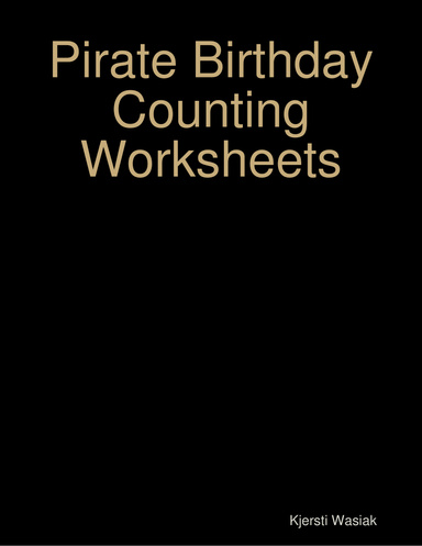Pirate Birthday Counting Worksheets