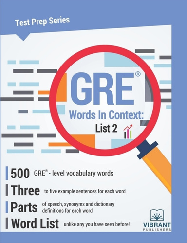 Gre Words In Context: List 2