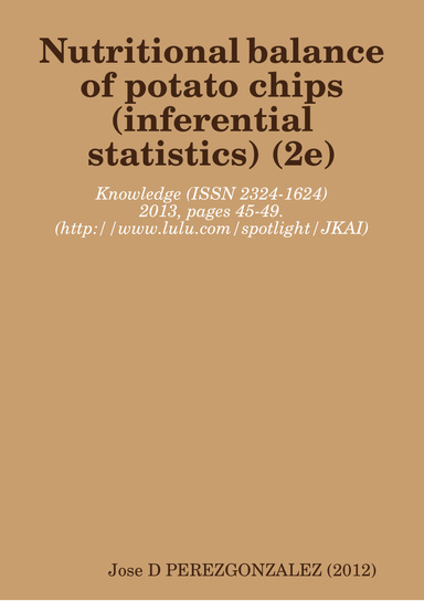 Nutritional balance of potato chips Inferences 2e