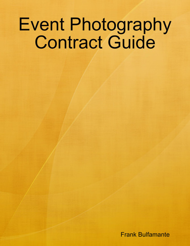 Event Photography Contract Guide