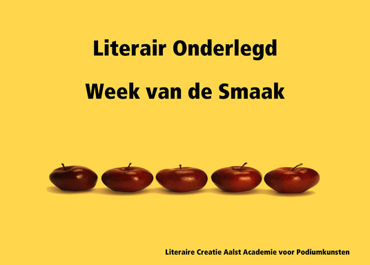 Literair Onderlegd / Week van de Smaak