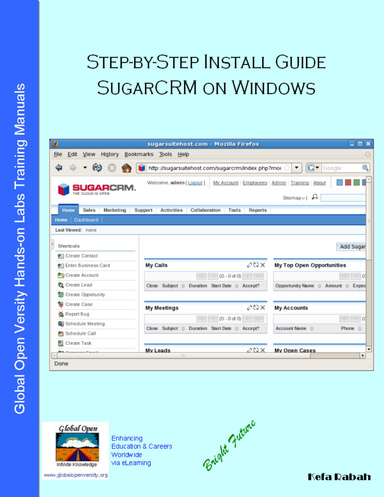 Step-by-step Install Guide for SugarCRM on Windows
