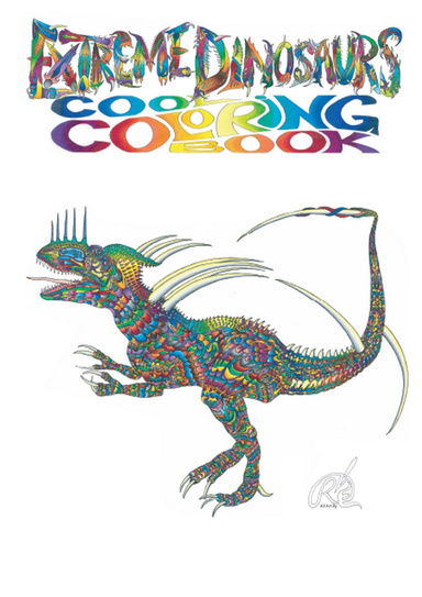 Extreme Dinosaur Coloring Book #6
