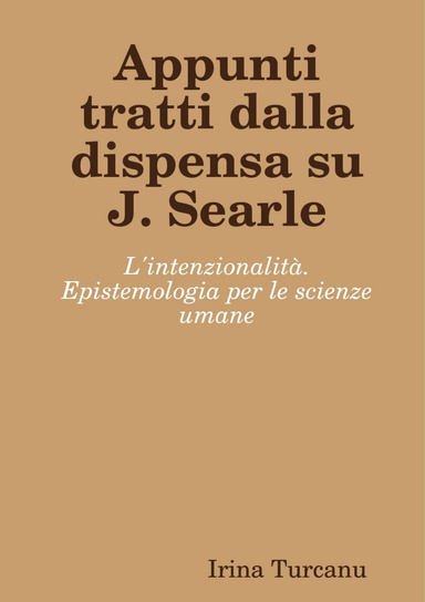 Appunti dispensa Searle