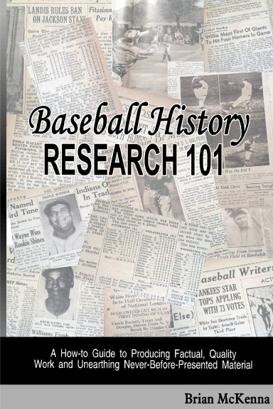 Baseball History Research 101