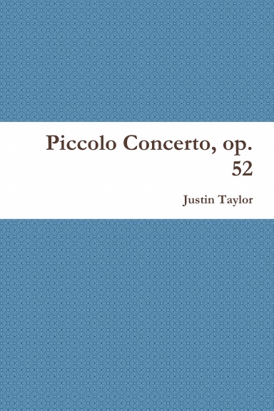 Piccolo Concerto, op. 52 (study score)
