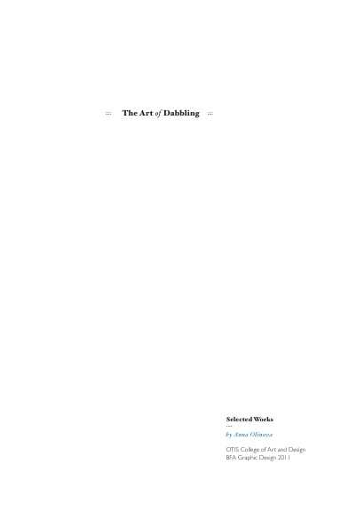 The Art of Dabbling