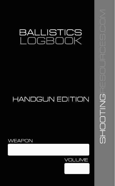 Pocket Ballistics Book - Handgun Edition