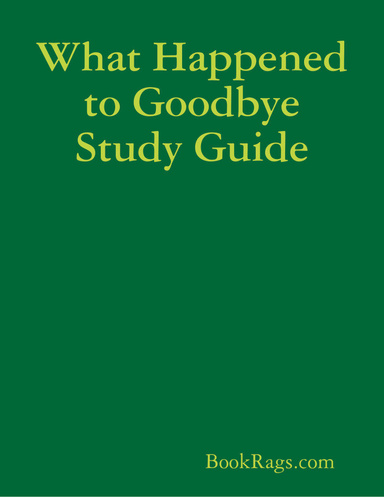 What Happened to Goodbye Study Guide