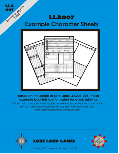 LLA007-Character Record Examples