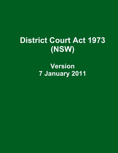 District Court Act 1973 (NSW)