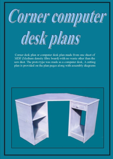 Corner computer desk plans