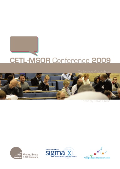 CETL-MSOR Conference 2009 – Conference Proceedings