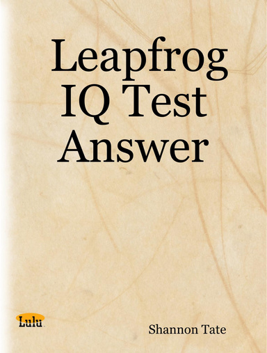 frog leap iq test answer