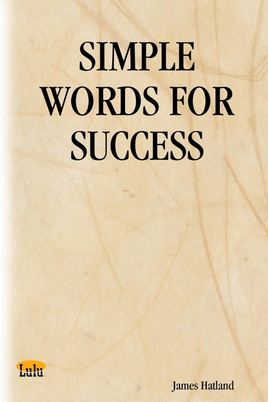 SIMPLE WORDS FOR SUCCESS