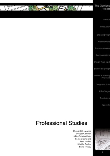 Professional Studies - Site Diary