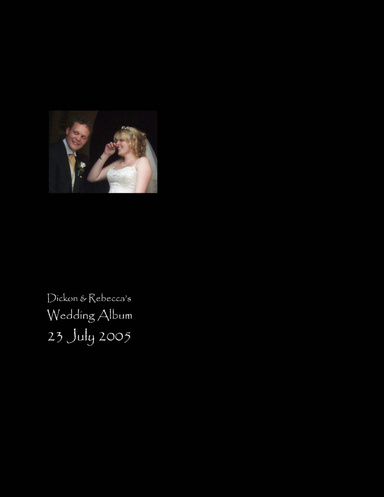 Dickon & Rebecca 23 July 2005
