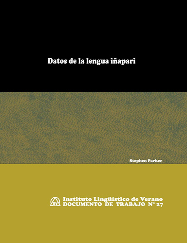 Datos de la lengua iñapari (DT N° 27)