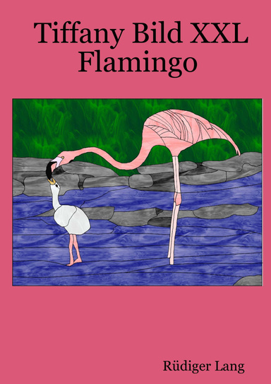 Tiffany Bild XXL Flamingo