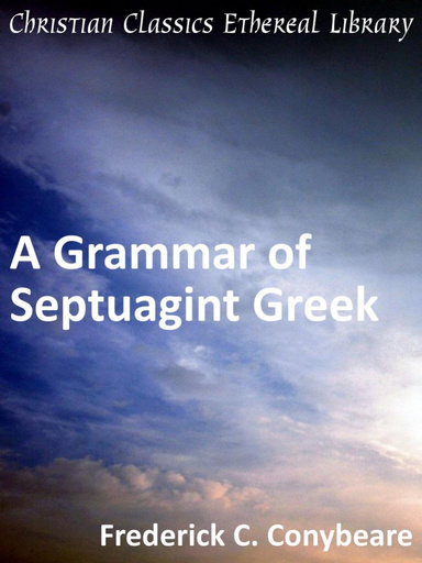 Grammar of Septuagint Greek