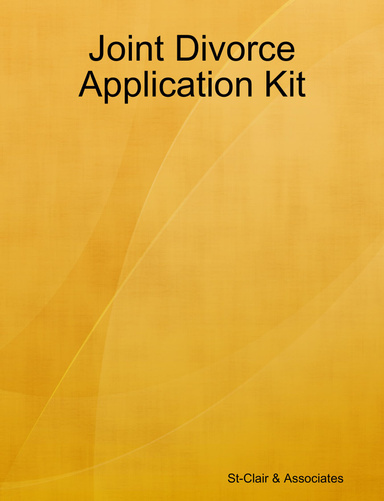 Joint Divorce Application Kit