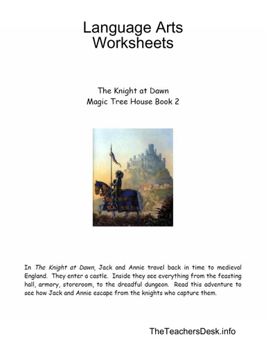 Magic Tree House #2 Knight at Dawn Vocabulary Powerpoint