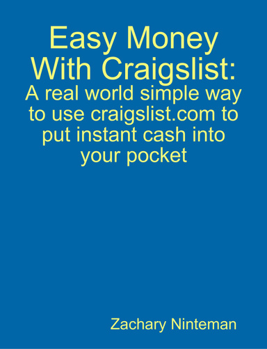 Easy Money With Craigslist