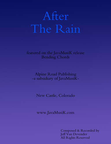 After The Rain - Sheet Music