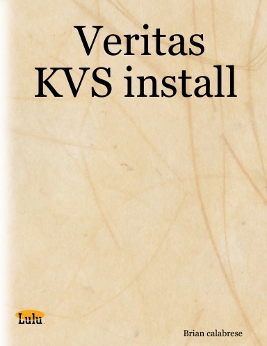 Veritas KVS install