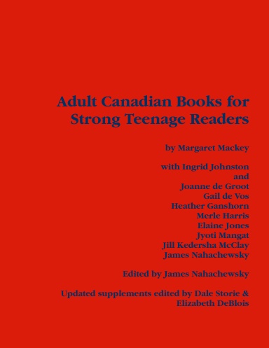 Adult Canadian Books for Strong Teenage Readers