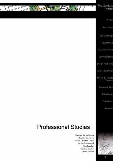 Professional Studies - Site Diary