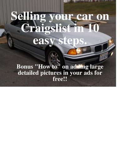 Selling your car on Craigslist